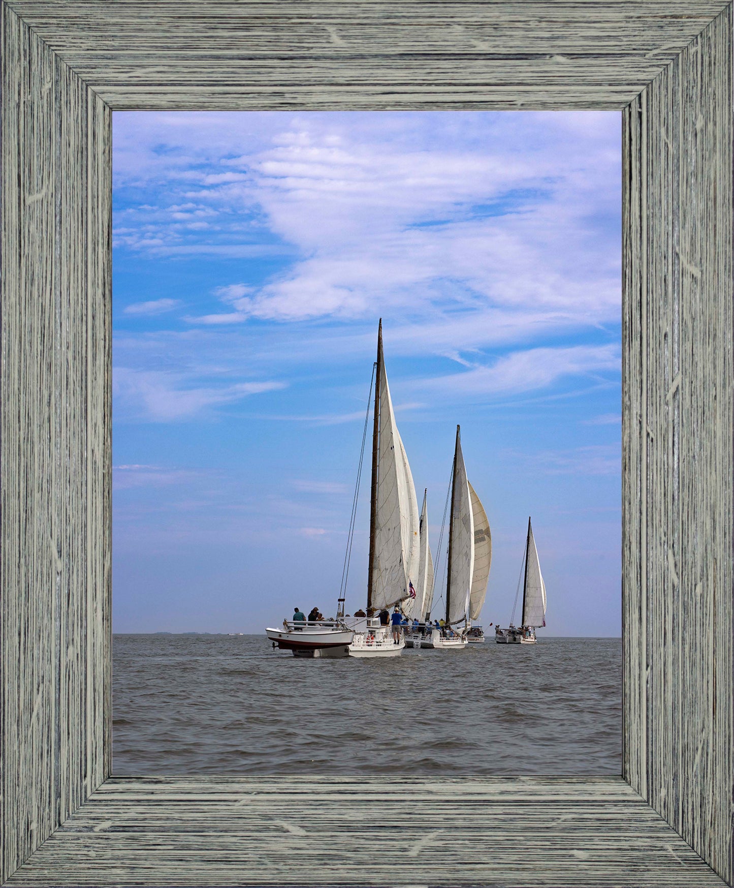 2023 Deal Island Skipjack Races - Committee Boat Run -- Digital Print