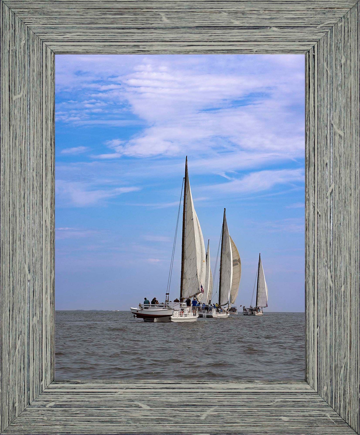 2023 Deal Island Skipjack Races - Committee Boat Run -- Digital Print