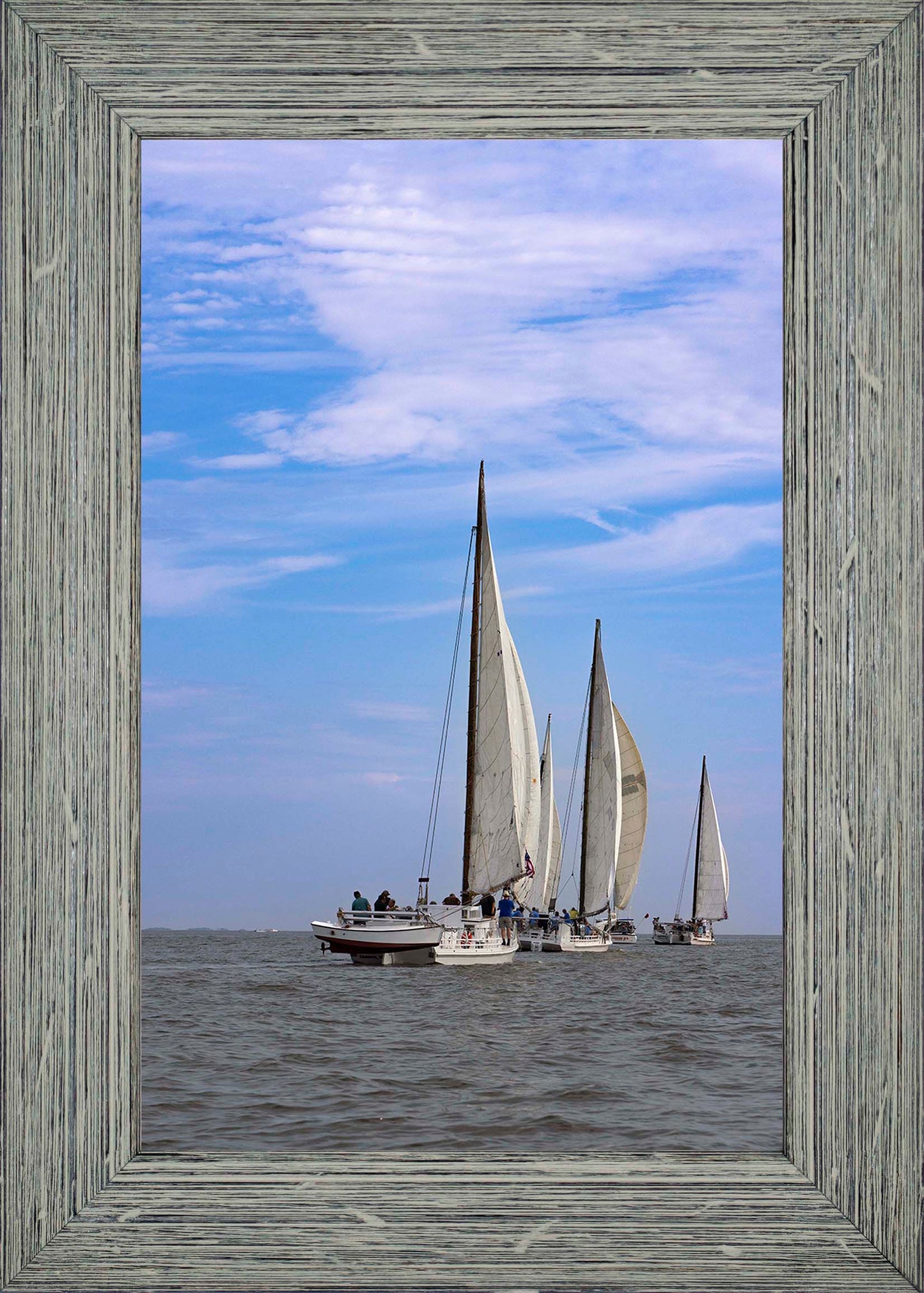 2023 Deal Island Skipjack Races - Committee Boat Run -- Digital Print