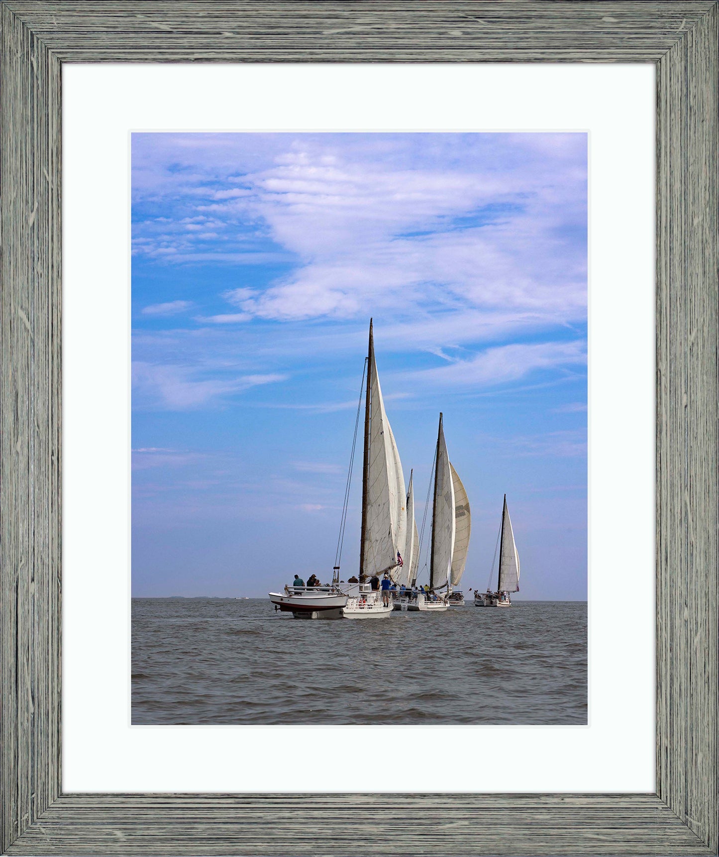 2023 Deal Island Skipjack Races - Committee Boat Run -- Digital Print