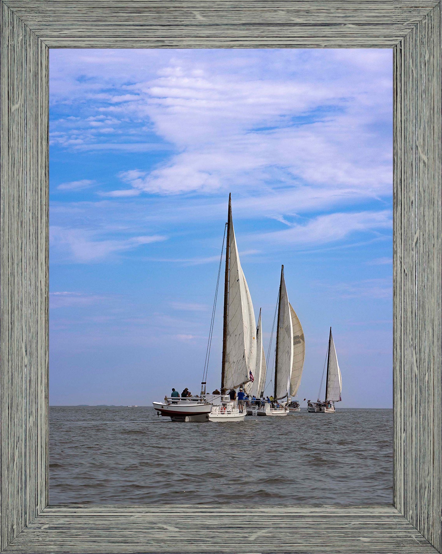 2023 Deal Island Skipjack Races - Committee Boat Run -- Digital Print