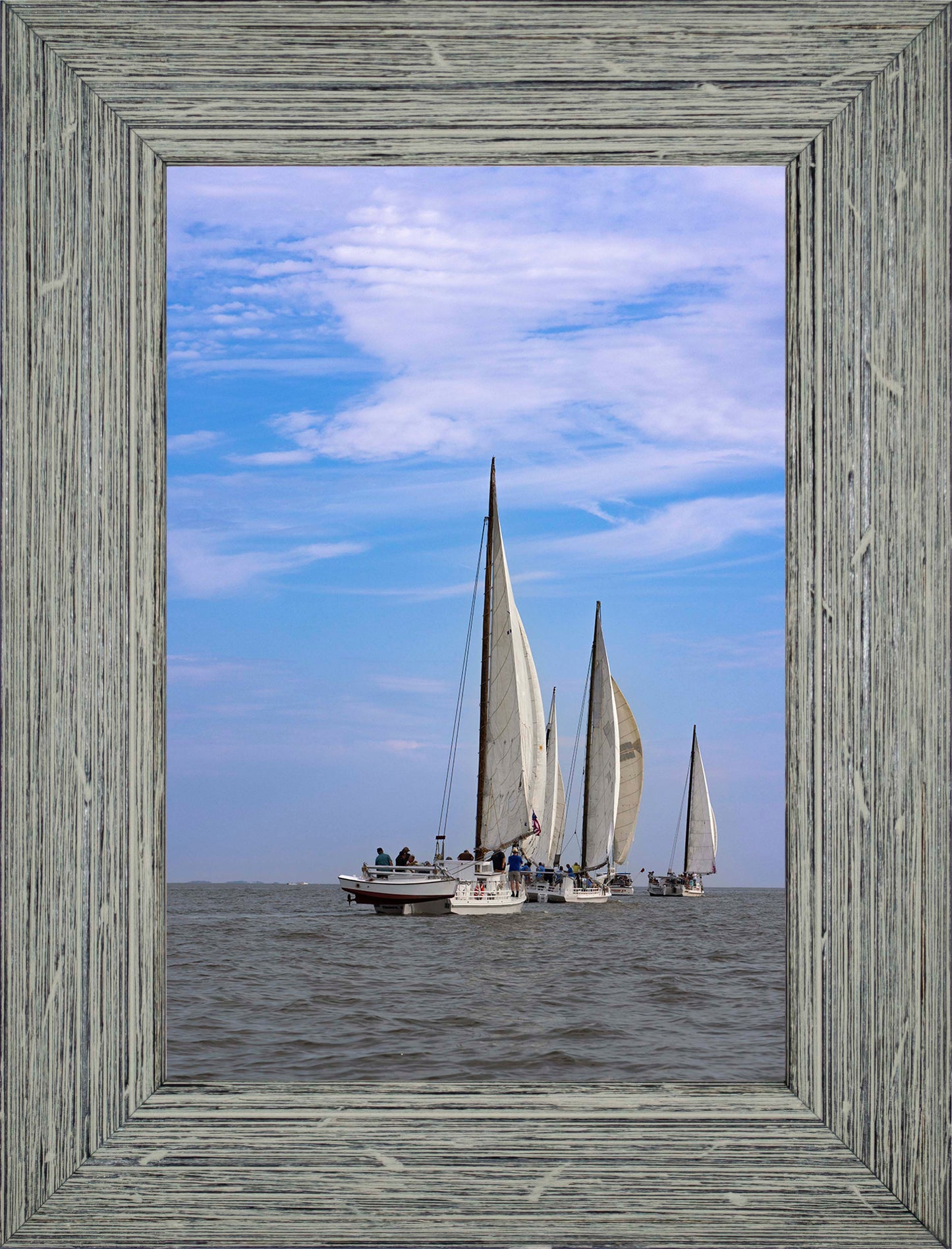 2023 Deal Island Skipjack Races - Committee Boat Run -- Digital Print