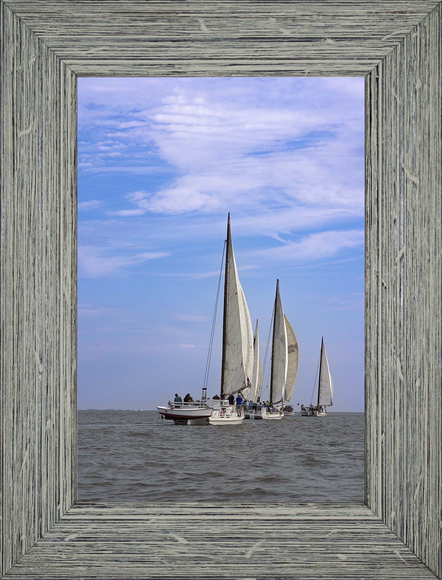 2023 Deal Island Skipjack Races - Committee Boat Run -- Digital Print