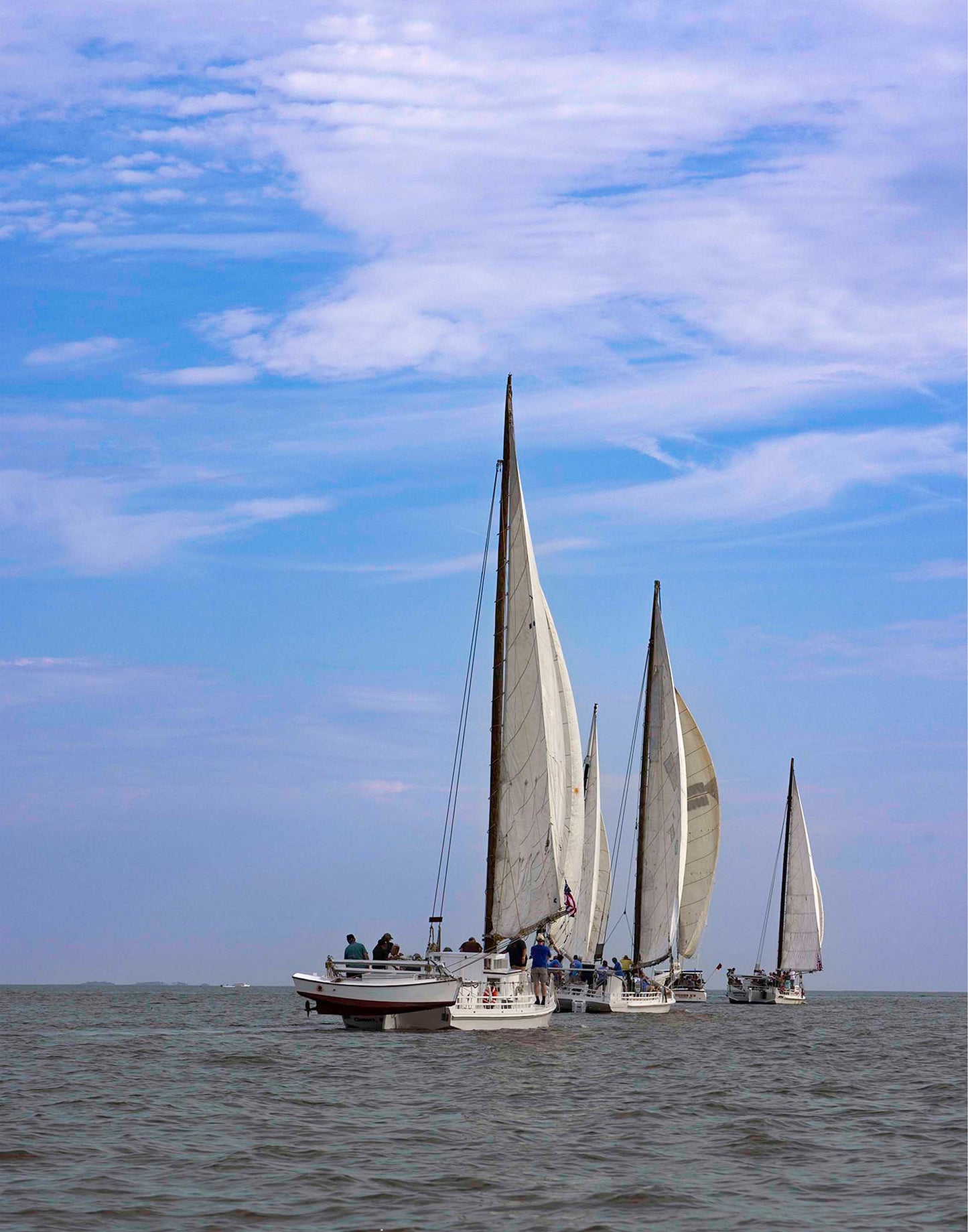 2023 Deal Island Skipjack Races - Committee Boat Run -- Digital Print