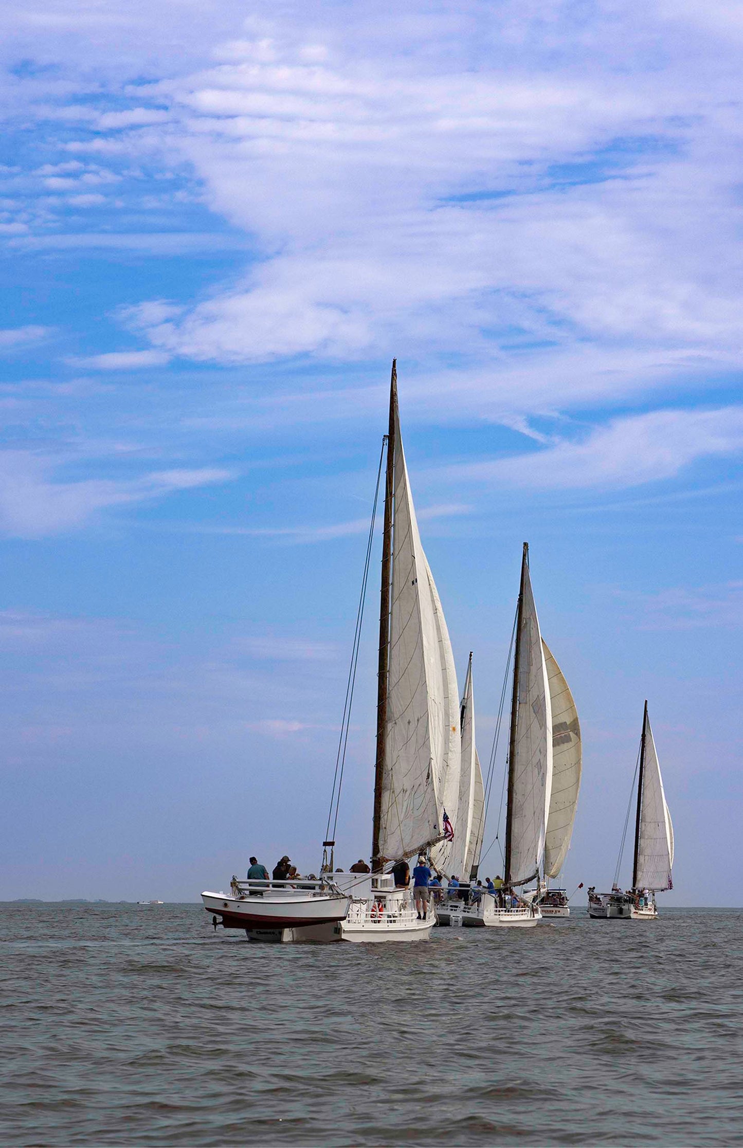 2023 Deal Island Skipjack Races - Committee Boat Run -- Digital Print