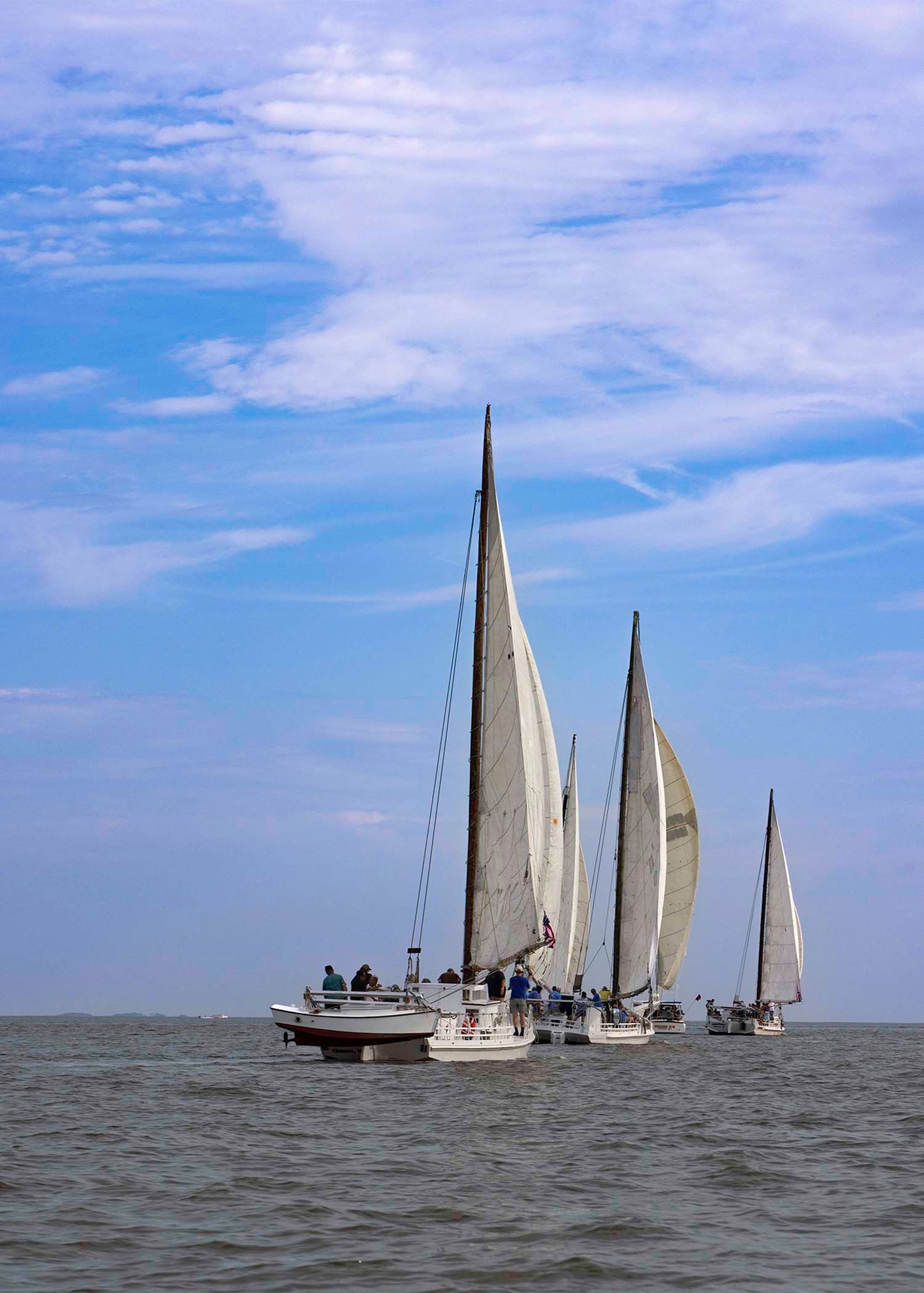 2023 Deal Island Skipjack Races - Committee Boat Run -- Digital Print