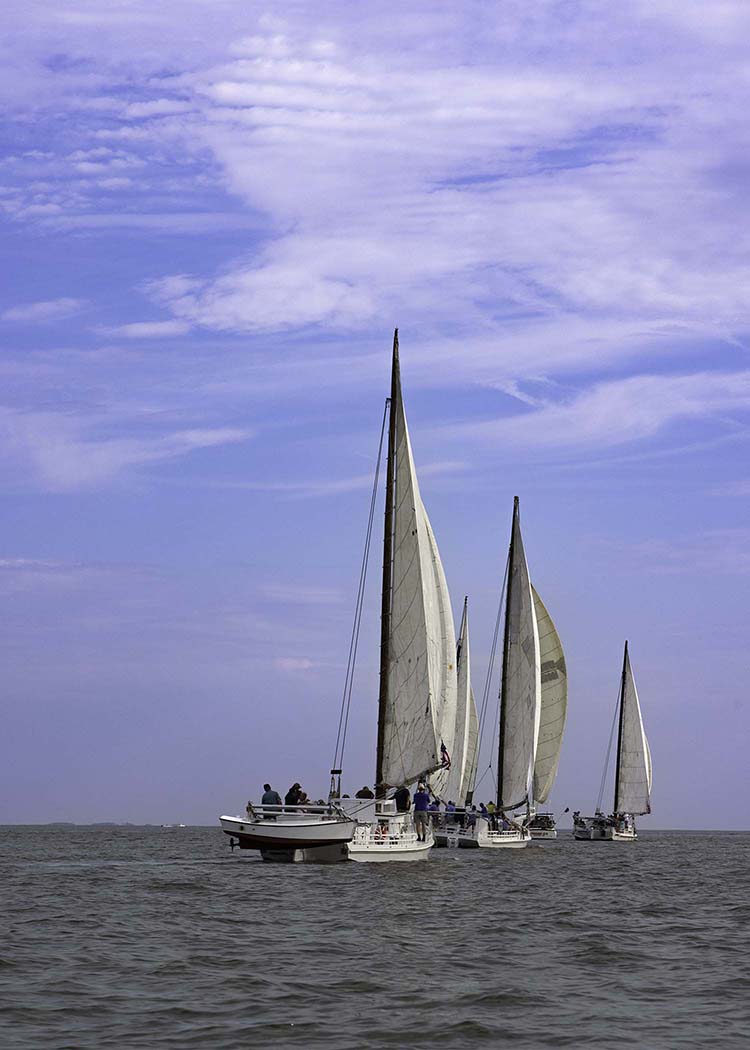 2023 Deal Island Skipjack Races - Committee Boat Run -- Digital Print