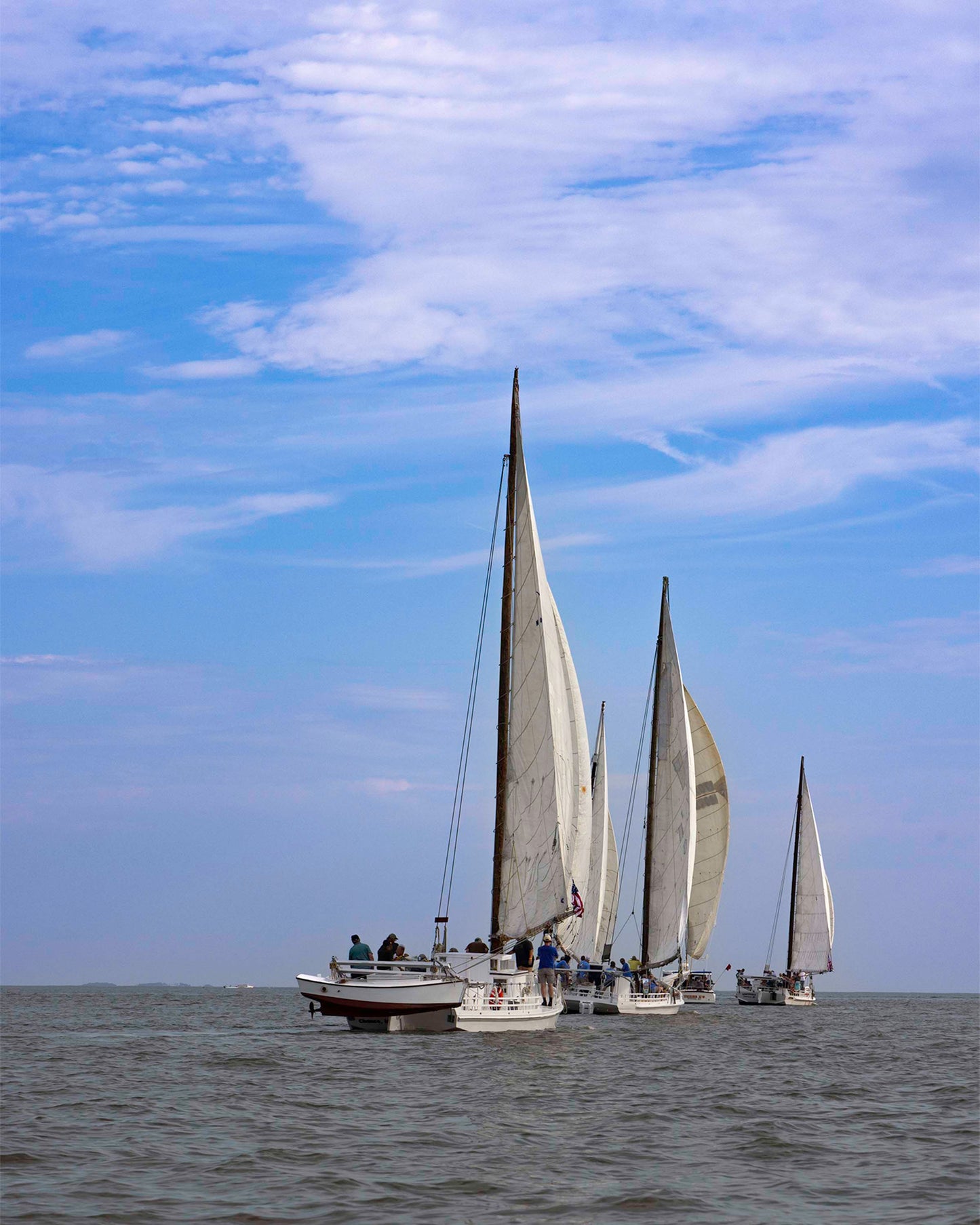 2023 Deal Island Skipjack Races - Committee Boat Run -- Digital Print