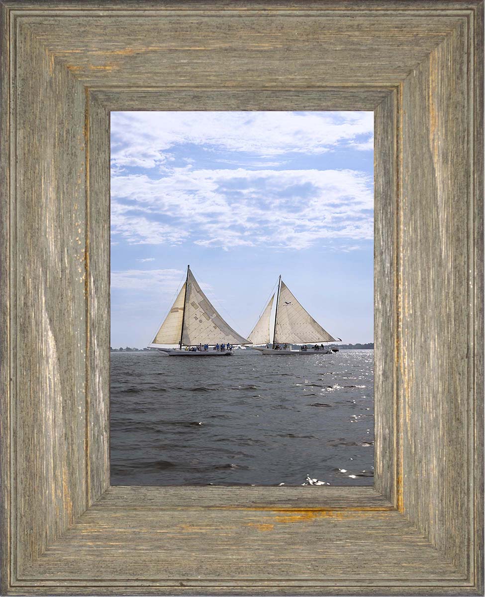 2023 Deal Island Skipjack Races - Fannie Dougherty Leads the Han Em Harve (Color) -- Digital Print