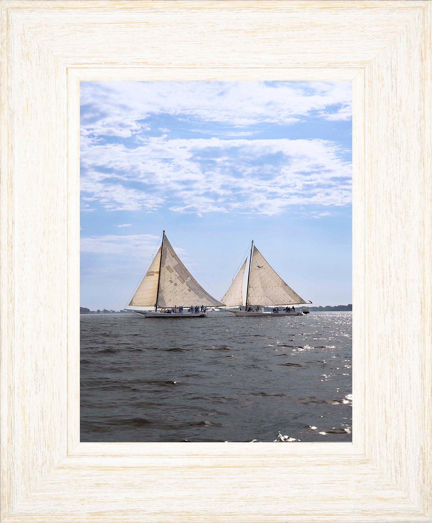 2023 Deal Island Skipjack Races - Fannie Dougherty Leads the Han Em Harve (Color) -- Digital Print