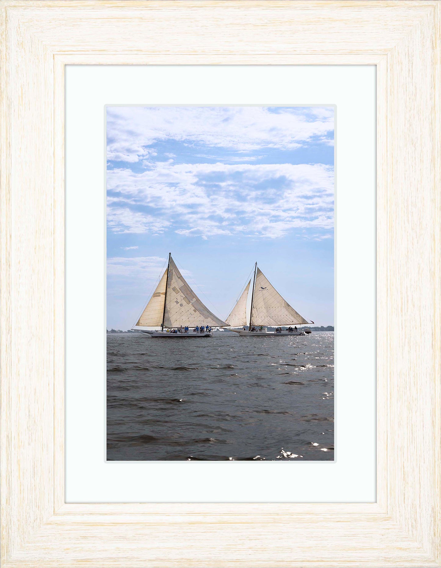 2023 Deal Island Skipjack Races - Fannie Dougherty Leads the Han Em Harve (Color) -- Digital Print