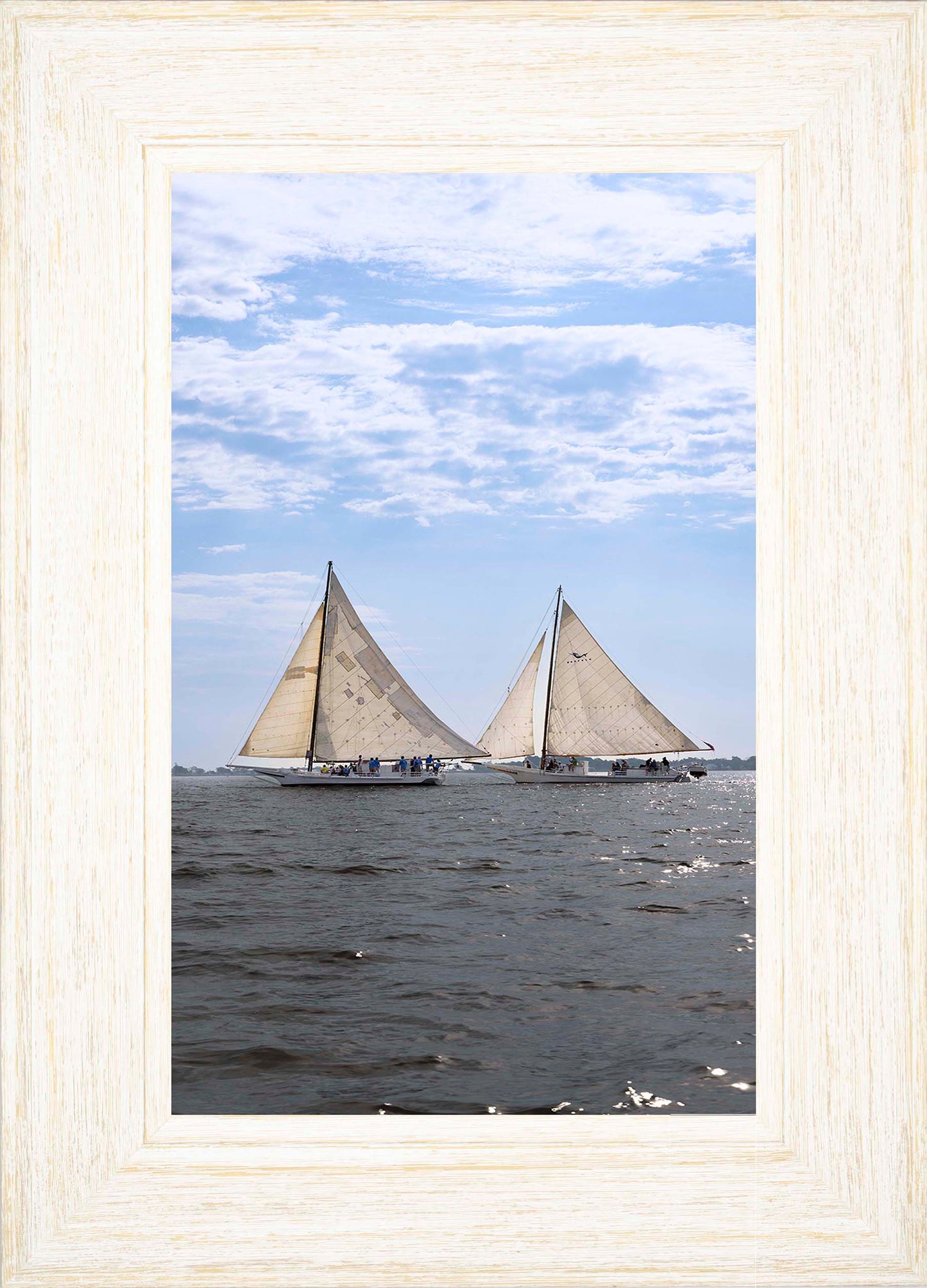 2023 Deal Island Skipjack Races - Fannie Dougherty Leads the Han Em Harve (Color) -- Digital Print