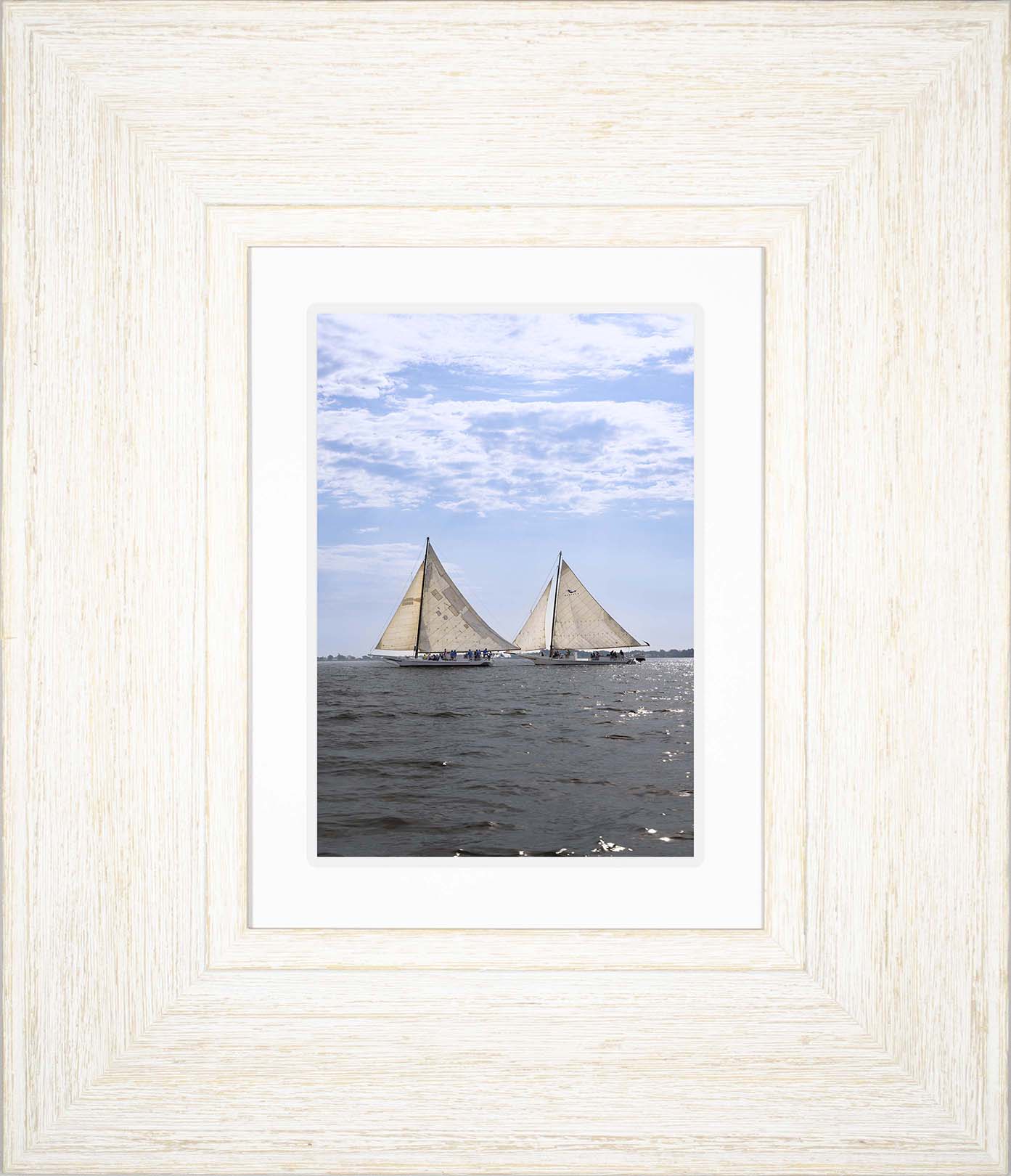 2023 Deal Island Skipjack Races - Fannie Dougherty Leads the Han Em Harve (Color) -- Digital Print
