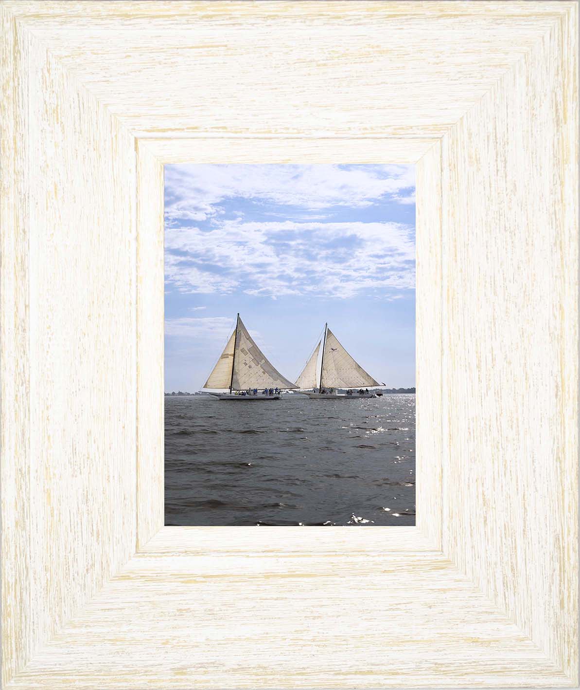 2023 Deal Island Skipjack Races - Fannie Dougherty Leads the Han Em Harve (Color) -- Digital Print