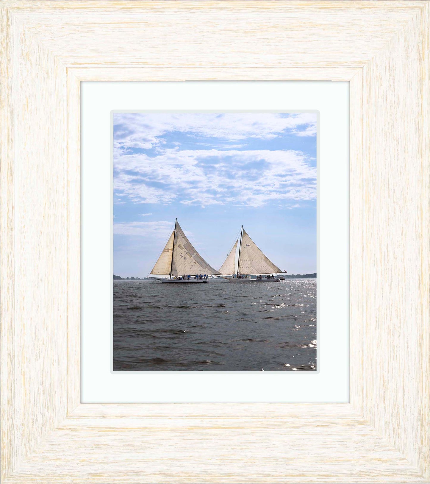 2023 Deal Island Skipjack Races - Fannie Dougherty Leads the Han Em Harve (Color) -- Digital Print
