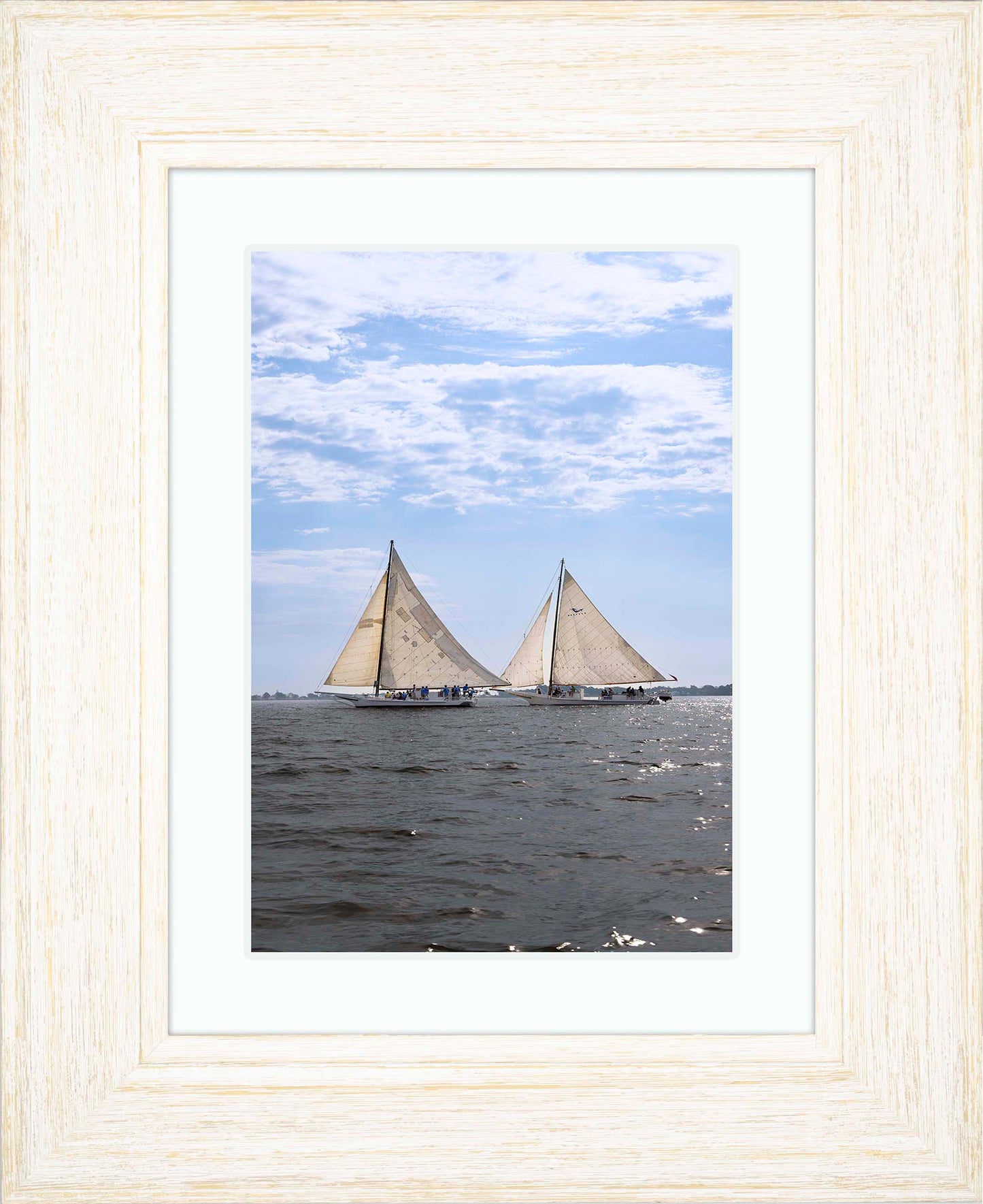2023 Deal Island Skipjack Races - Fannie Dougherty Leads the Han Em Harve (Color) -- Digital Print