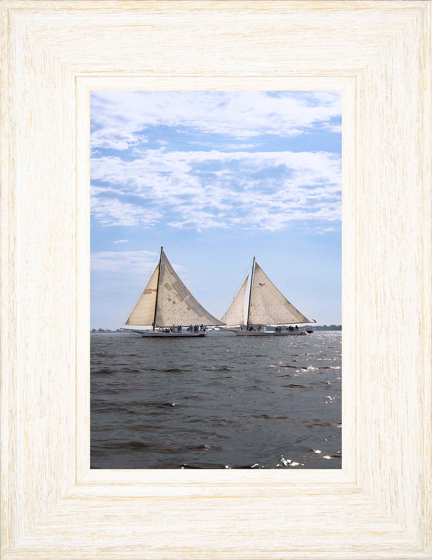 2023 Deal Island Skipjack Races - Fannie Dougherty Leads the Han Em Harve (Color) -- Digital Print