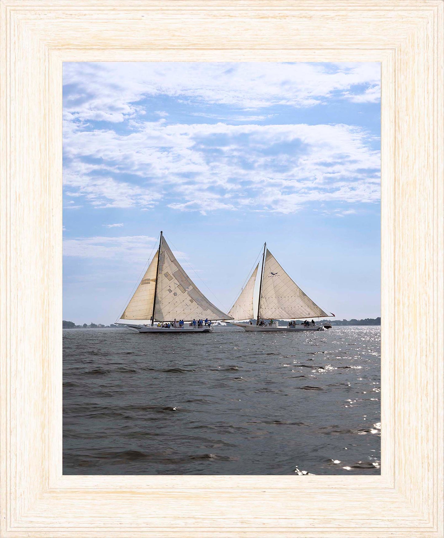2023 Deal Island Skipjack Races - Fannie Dougherty Leads the Han Em Harve (Color) -- Digital Print