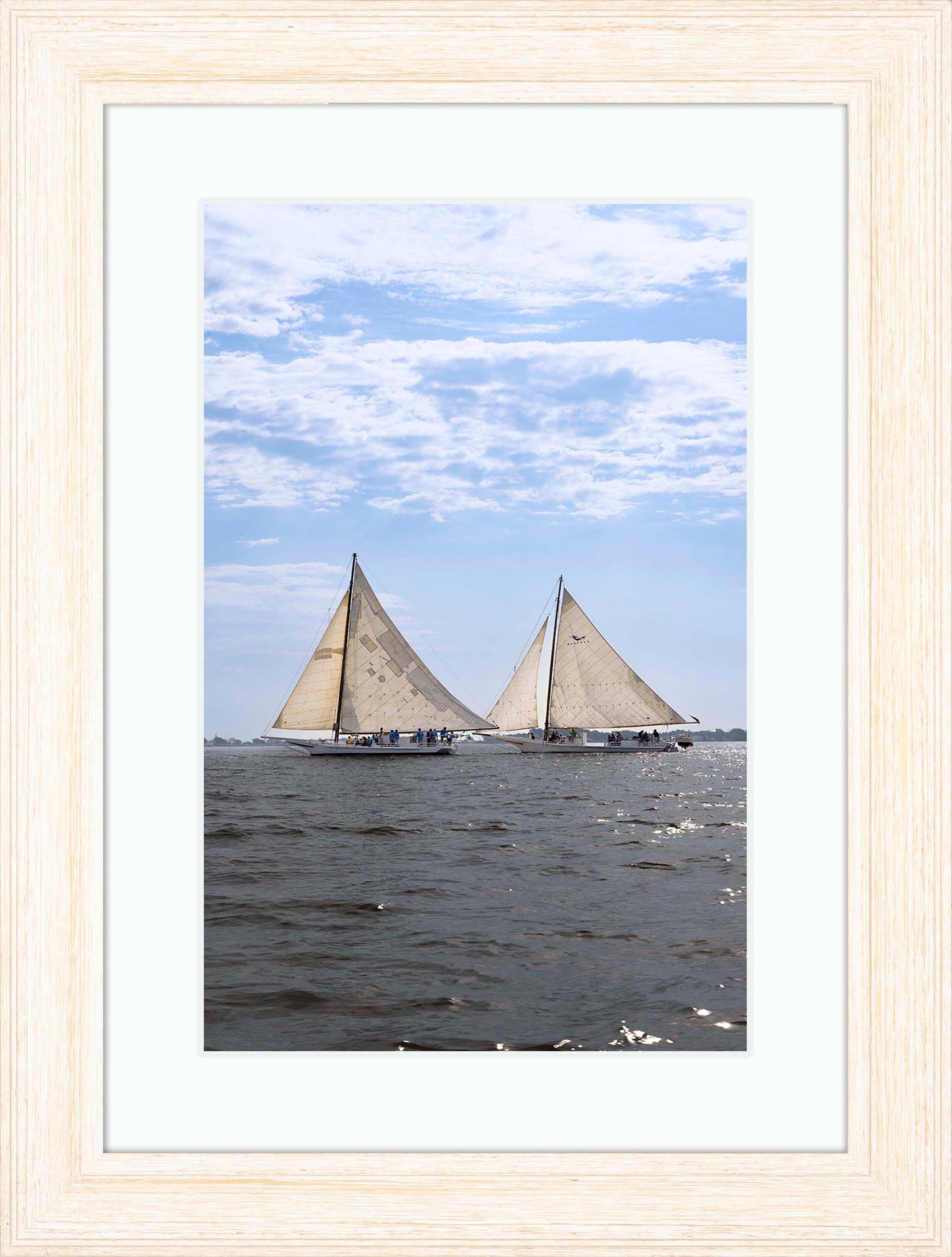 2023 Deal Island Skipjack Races - Fannie Dougherty Leads the Han Em Harve (Color) -- Digital Print