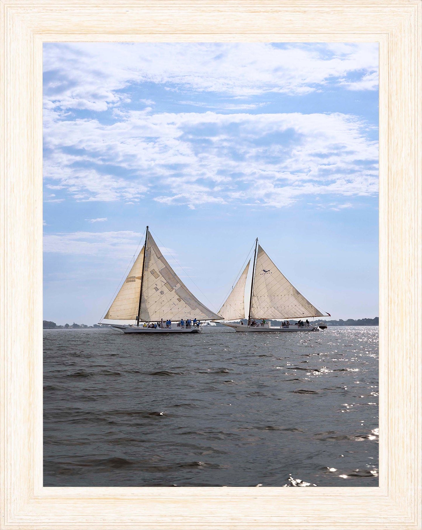 2023 Deal Island Skipjack Races - Fannie Dougherty Leads the Han Em Harve (Color) -- Digital Print