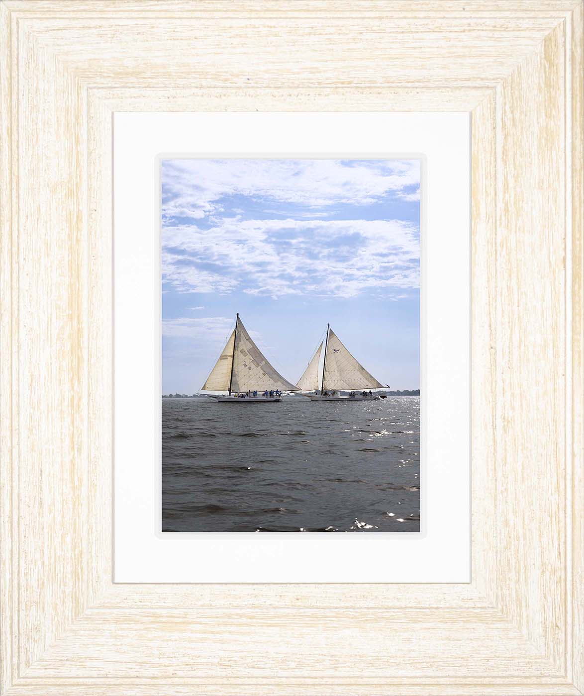 2023 Deal Island Skipjack Races - Fannie Dougherty Leads the Han Em Harve (Color) -- Digital Print