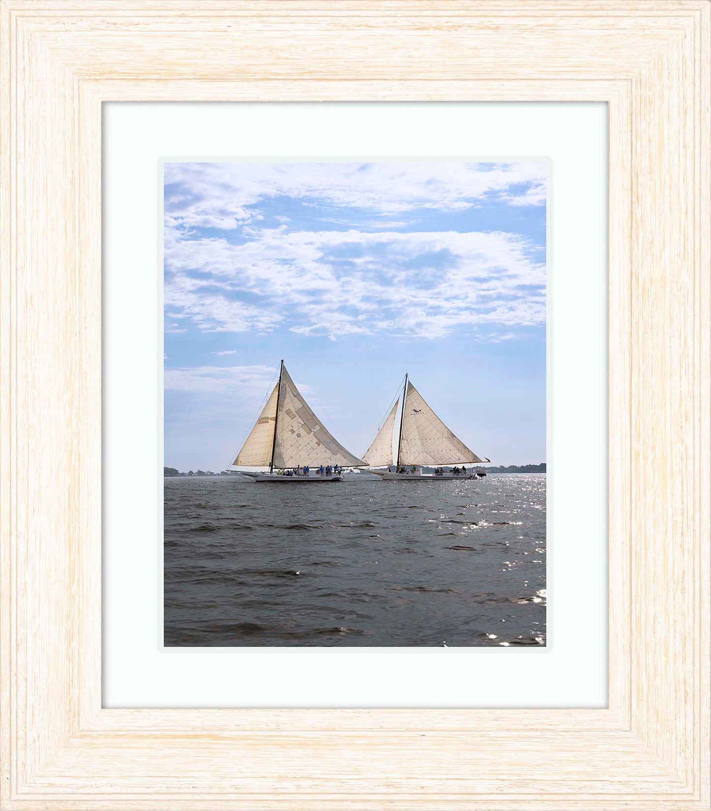 2023 Deal Island Skipjack Races - Fannie Dougherty Leads the Han Em Harve (Color) -- Digital Print