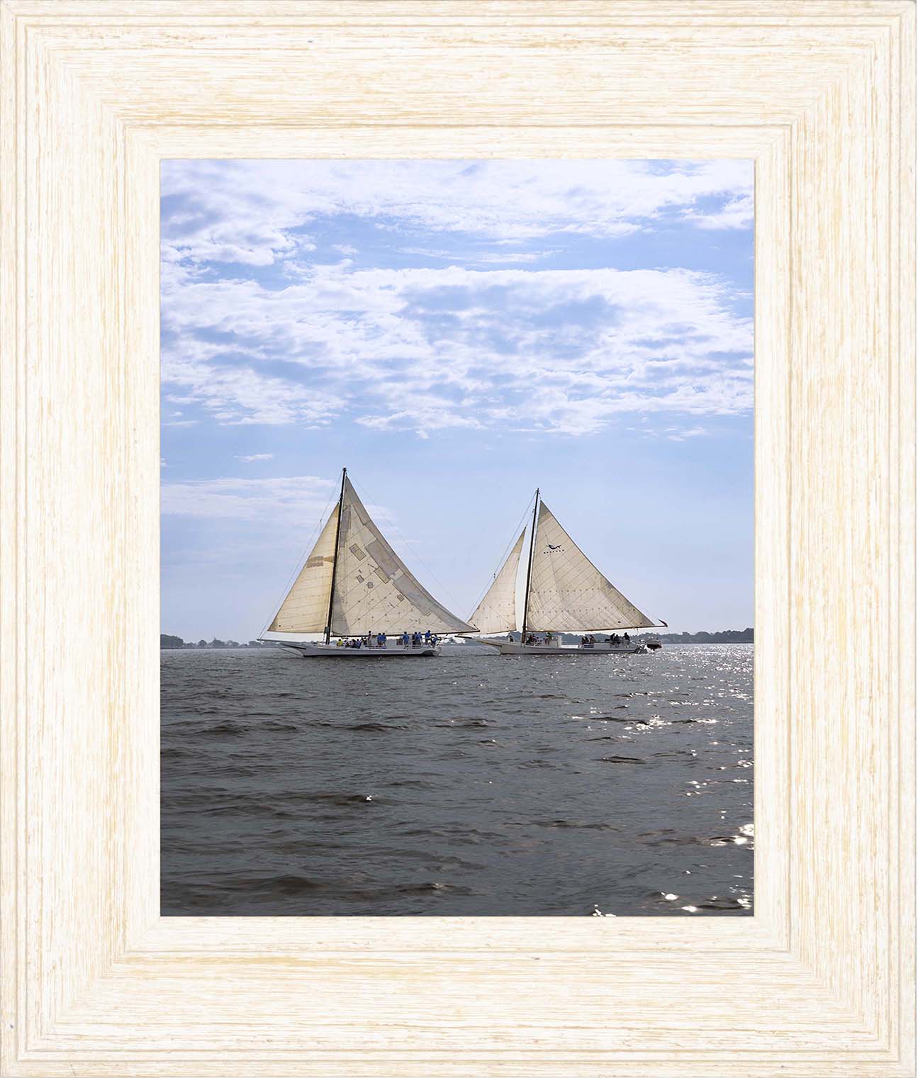 2023 Deal Island Skipjack Races - Fannie Dougherty Leads the Han Em Harve (Color) -- Digital Print
