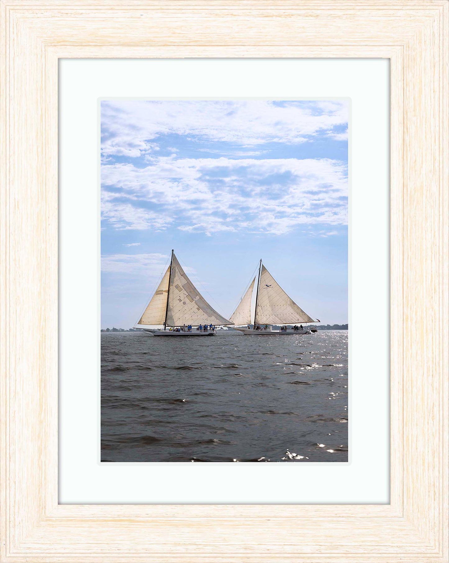 2023 Deal Island Skipjack Races - Fannie Dougherty Leads the Han Em Harve (Color) -- Digital Print