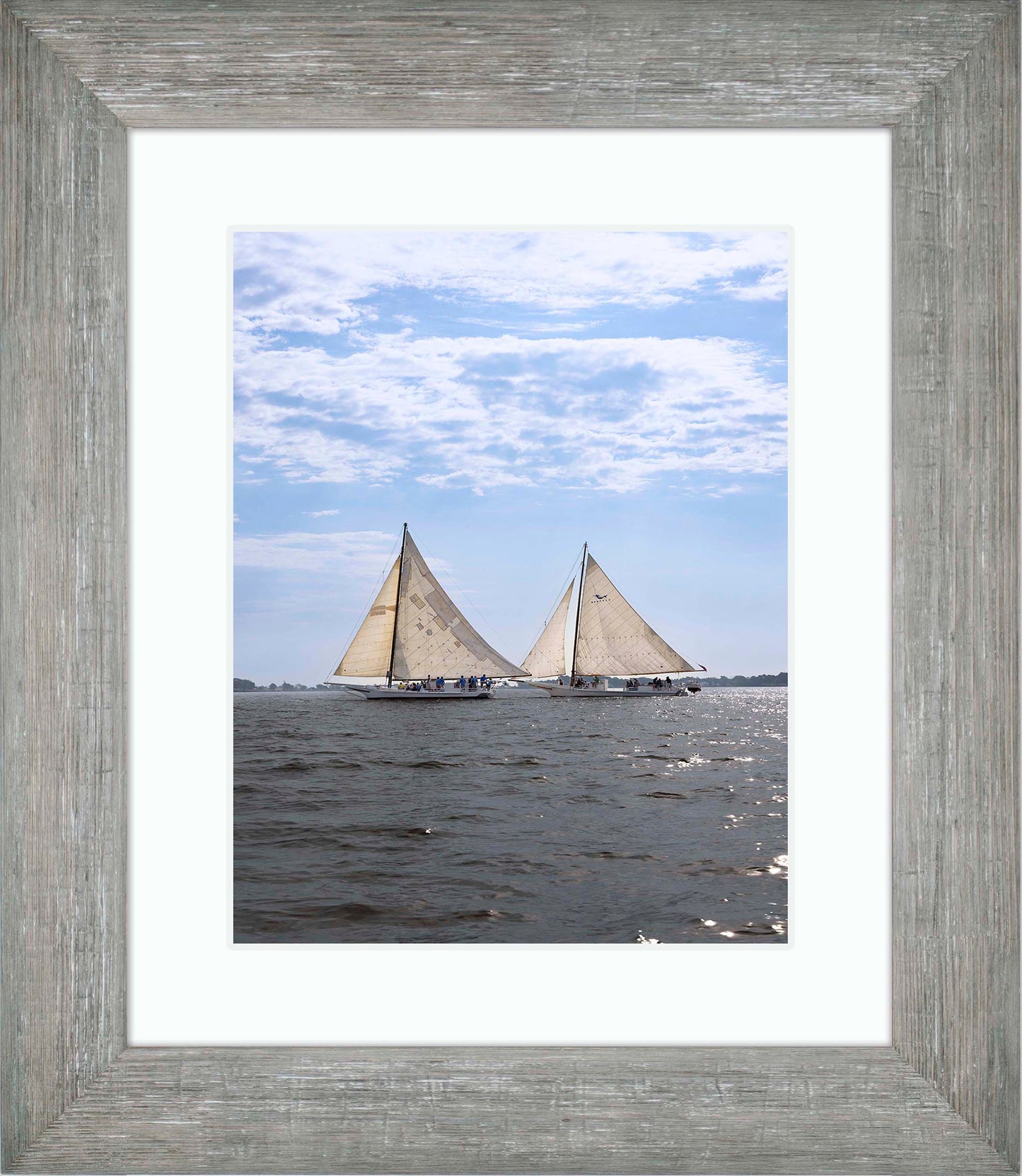 2023 Deal Island Skipjack Races - Fannie Dougherty Leads the Han Em Harve (Color) -- Digital Print