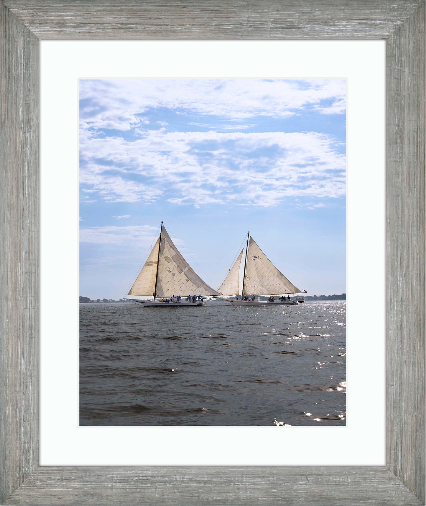 2023 Deal Island Skipjack Races - Fannie Dougherty Leads the Han Em Harve (Color) -- Digital Print