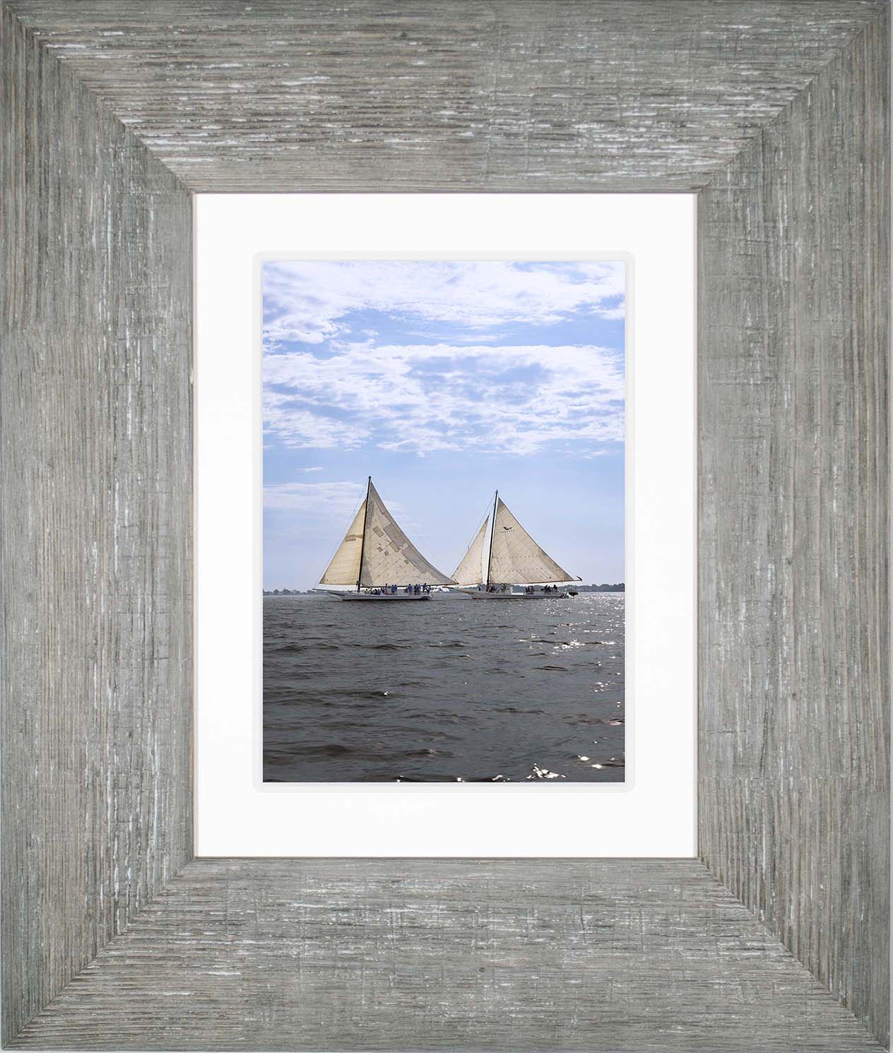 2023 Deal Island Skipjack Races - Fannie Dougherty Leads the Han Em Harve (Color) -- Digital Print