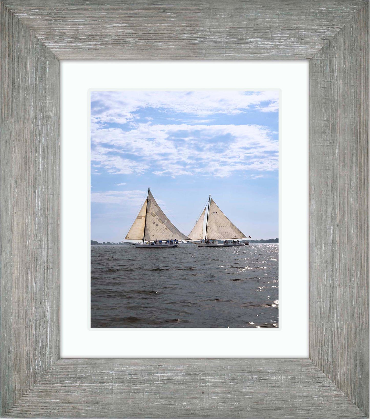 2023 Deal Island Skipjack Races - Fannie Dougherty Leads the Han Em Harve (Color) -- Digital Print
