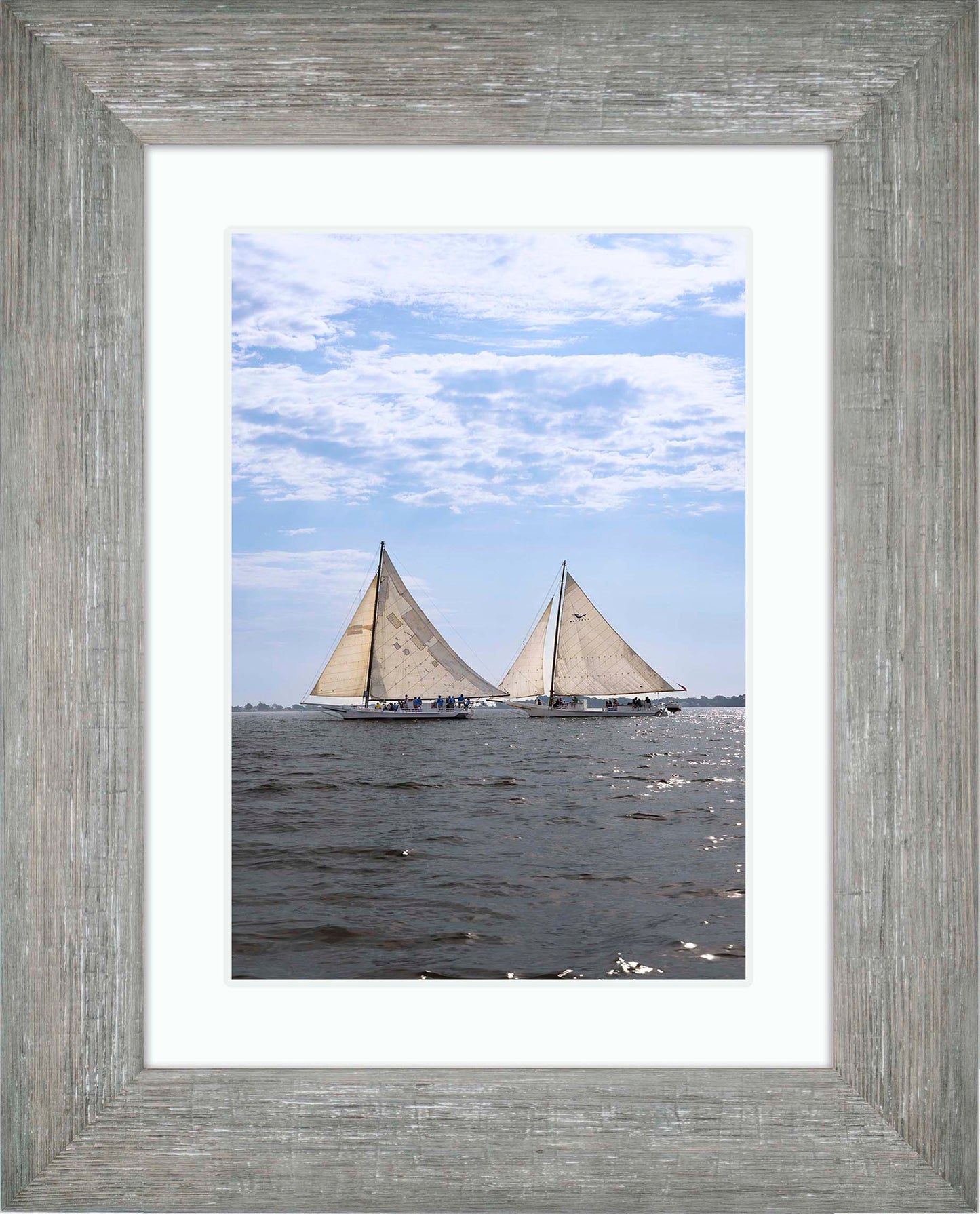 2023 Deal Island Skipjack Races - Fannie Dougherty Leads the Han Em Harve (Color) -- Digital Print