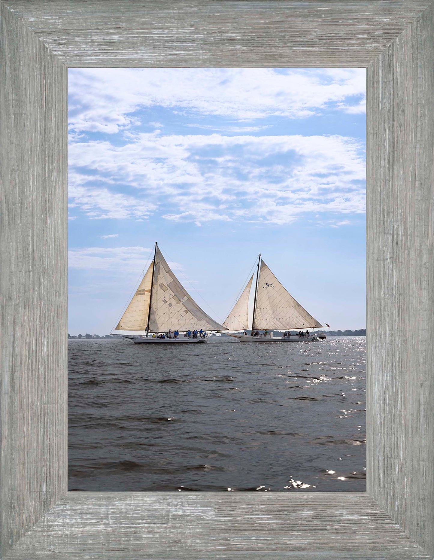 2023 Deal Island Skipjack Races - Fannie Dougherty Leads the Han Em Harve (Color) -- Digital Print