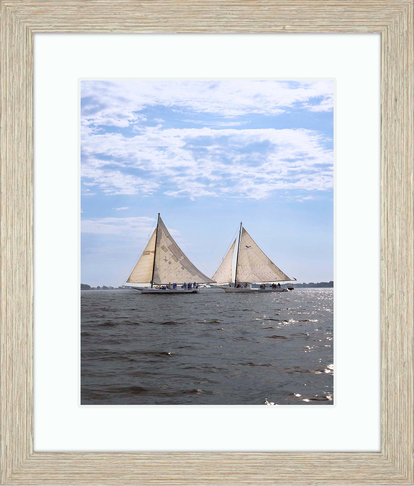 2023 Deal Island Skipjack Races - Fannie Dougherty Leads the Han Em Harve (Color) -- Digital Print