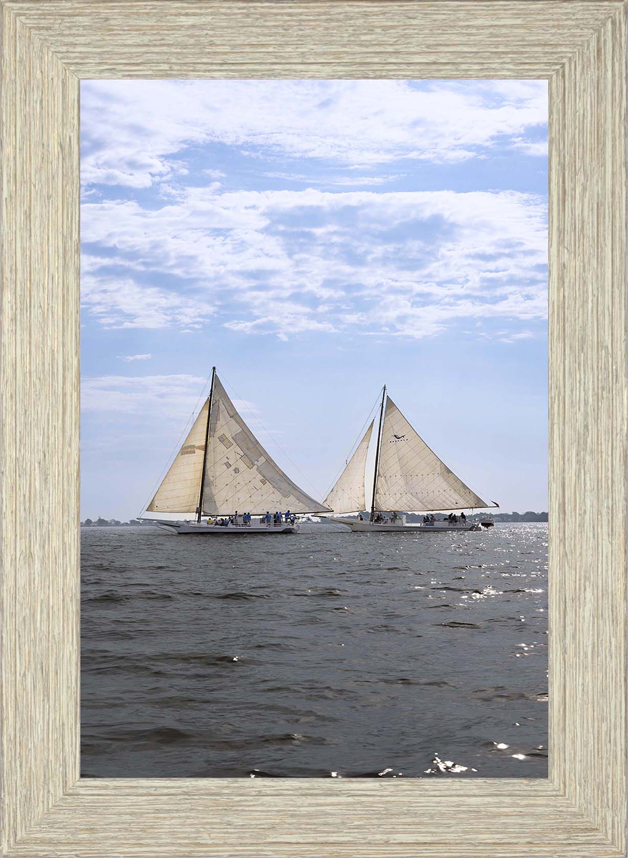 2023 Deal Island Skipjack Races - Fannie Dougherty Leads the Han Em Harve (Color) -- Digital Print