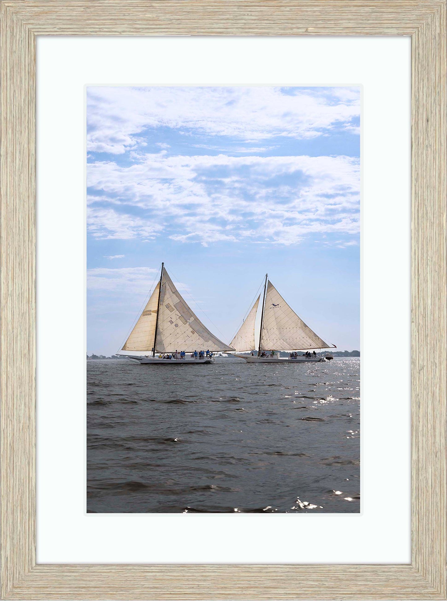 2023 Deal Island Skipjack Races - Fannie Dougherty Leads the Han Em Harve (Color) -- Digital Print