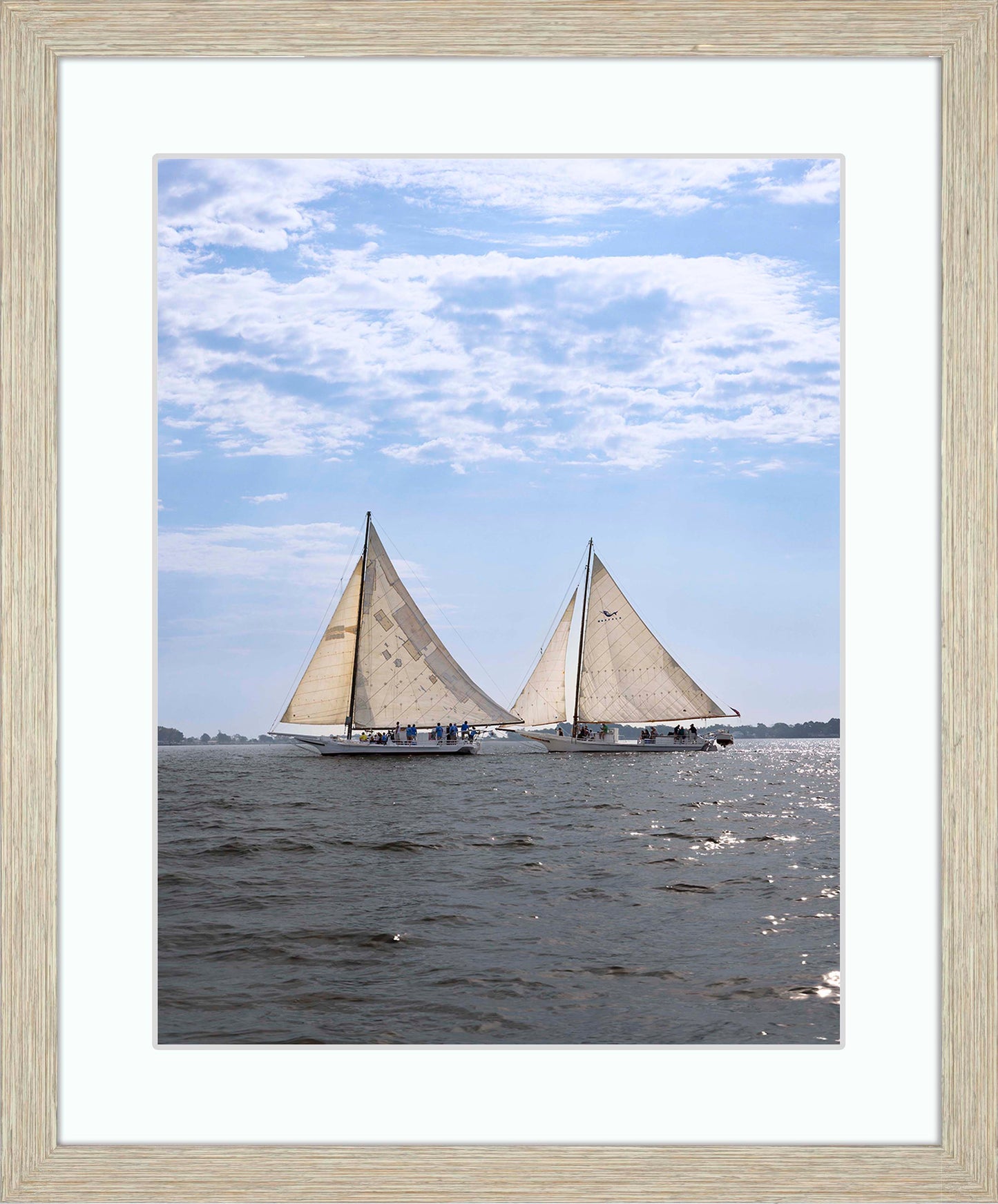 2023 Deal Island Skipjack Races - Fannie Dougherty Leads the Han Em Harve (Color) -- Digital Print