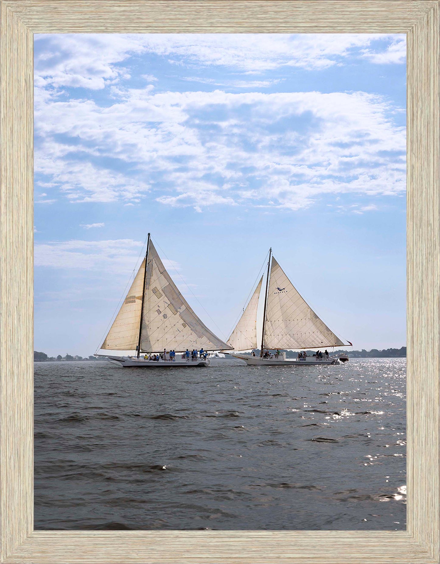 2023 Deal Island Skipjack Races - Fannie Dougherty Leads the Han Em Harve (Color) -- Digital Print
