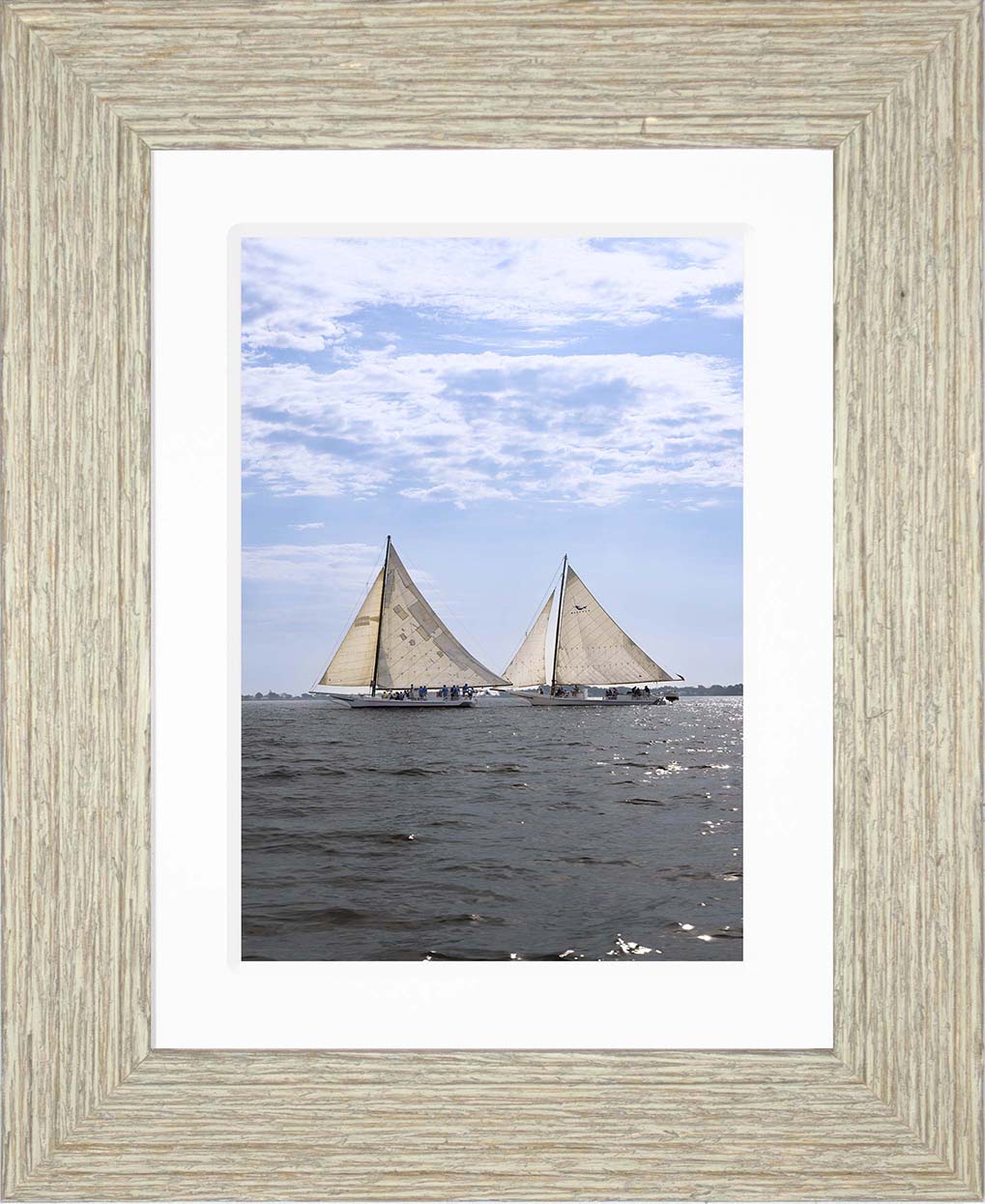 2023 Deal Island Skipjack Races - Fannie Dougherty Leads the Han Em Harve (Color) -- Digital Print