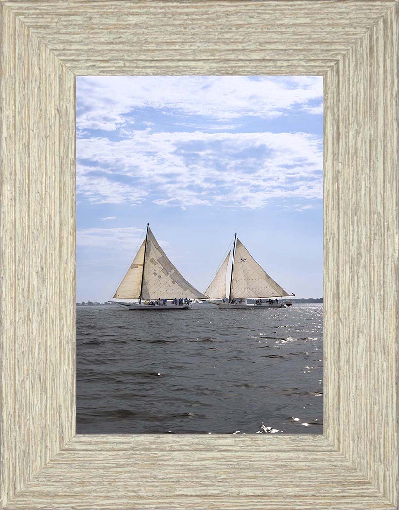 2023 Deal Island Skipjack Races - Fannie Dougherty Leads the Han Em Harve (Color) -- Digital Print