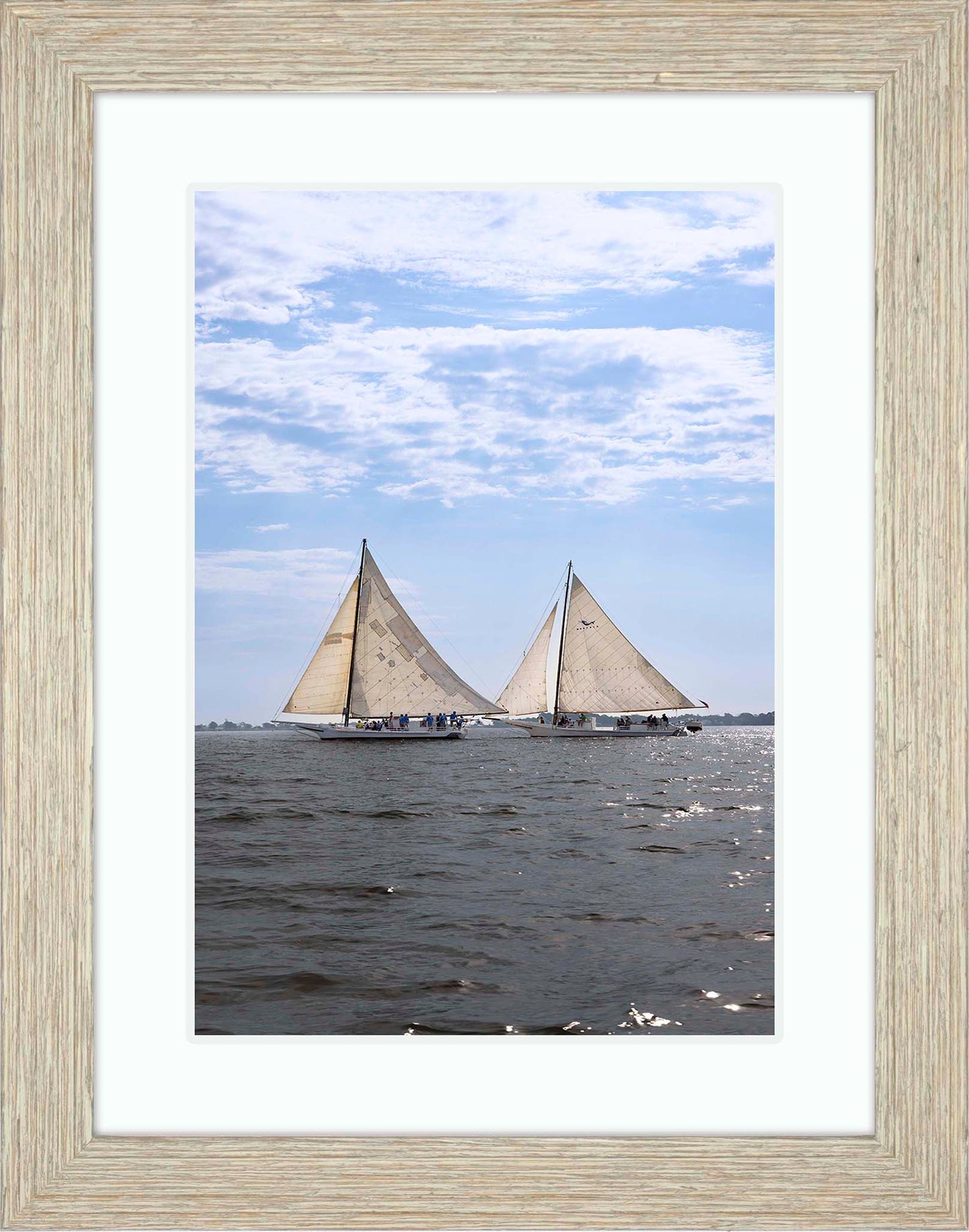2023 Deal Island Skipjack Races - Fannie Dougherty Leads the Han Em Harve (Color) -- Digital Print