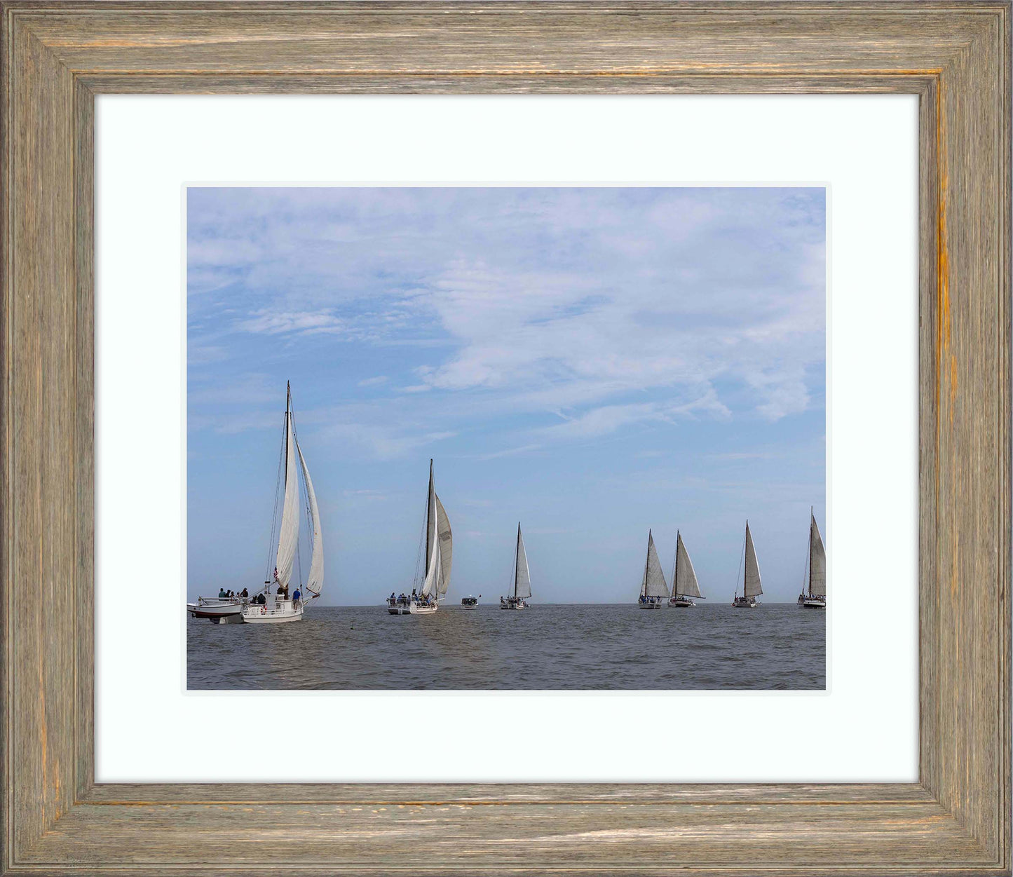 2023 Deal Island Skipjack Races - Spreading the Field (Color) -- Digital Print