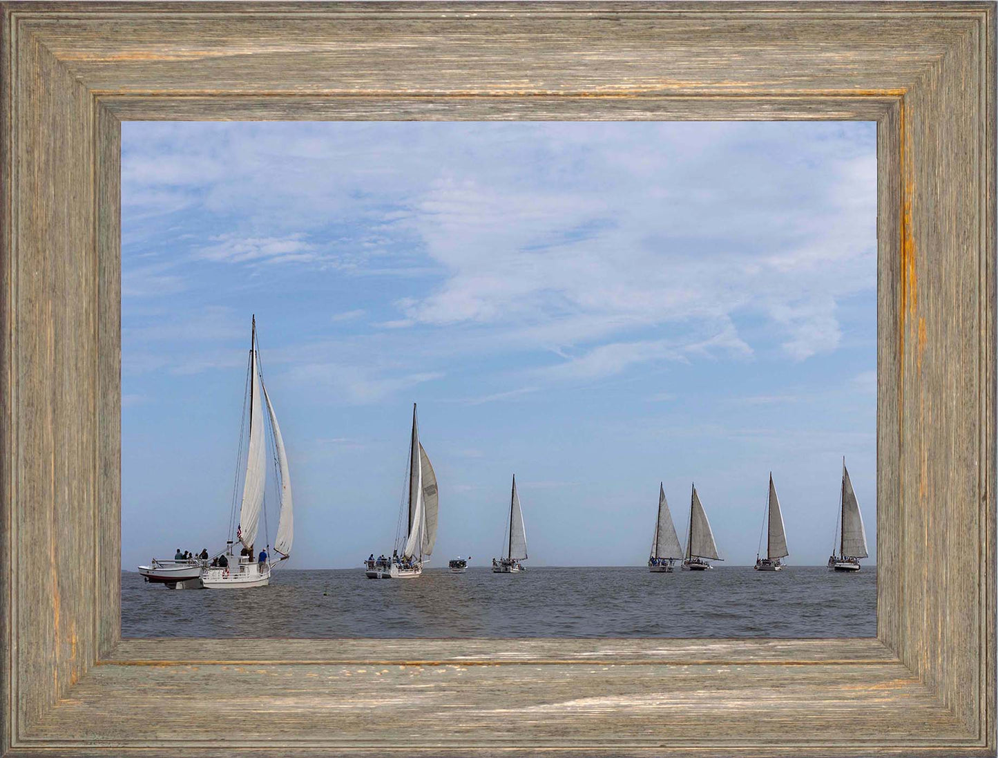 2023 Deal Island Skipjack Races - Spreading the Field (Color) -- Digital Print