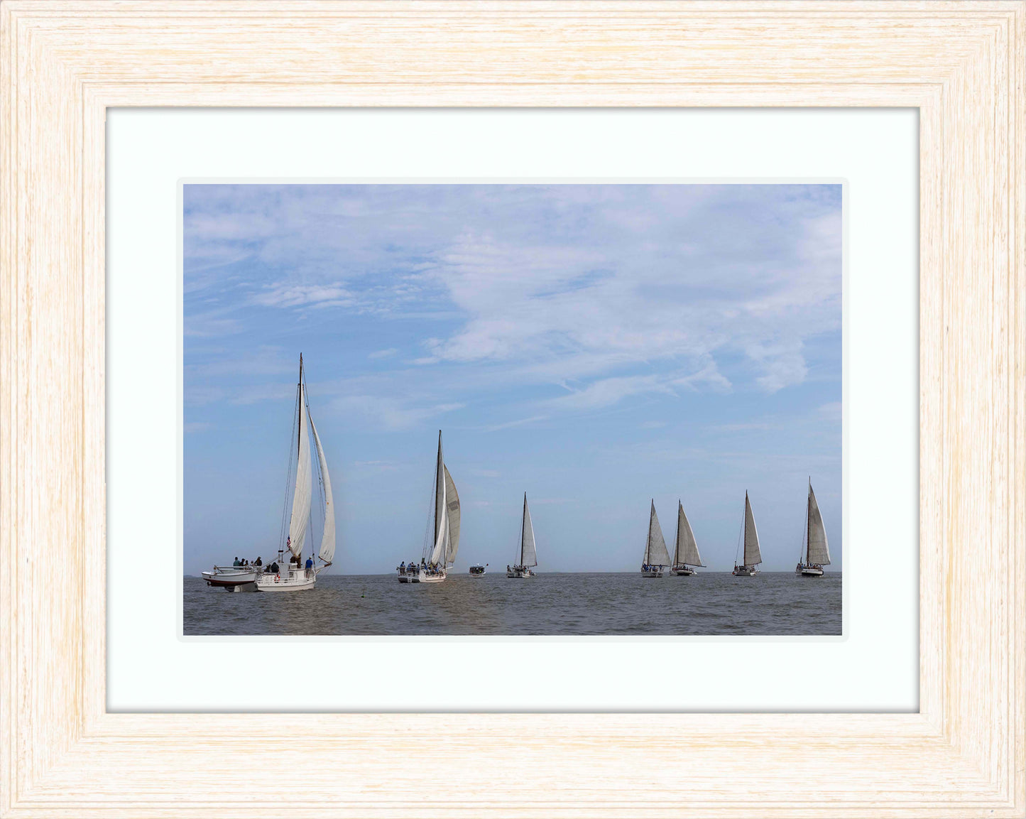 2023 Deal Island Skipjack Races - Spreading the Field (Color) -- Digital Print