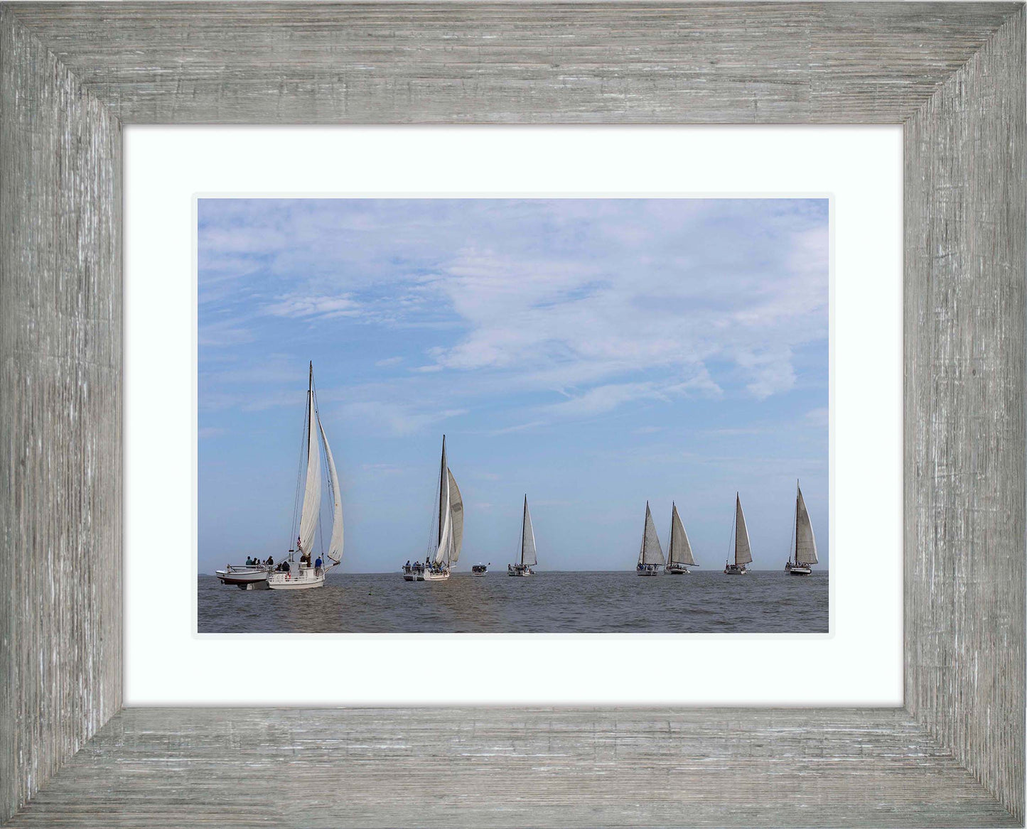 2023 Deal Island Skipjack Races - Spreading the Field (Color) -- Digital Print