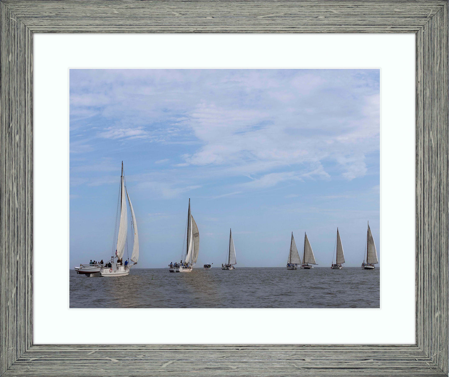 2023 Deal Island Skipjack Races - Spreading the Field (Color) -- Digital Print