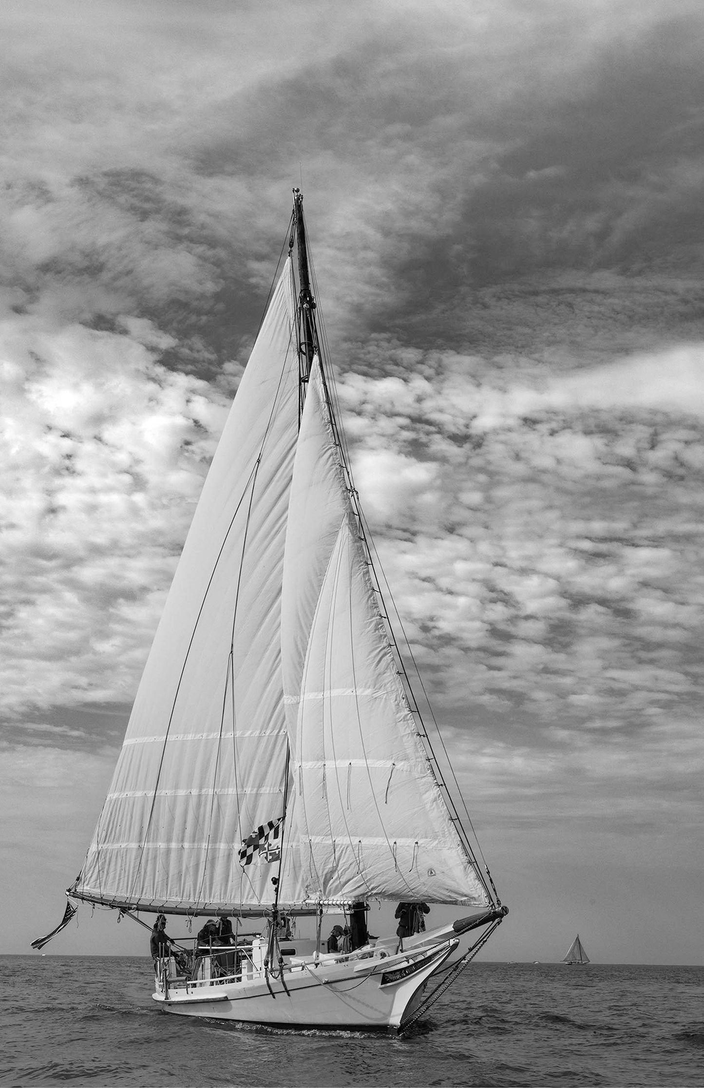 2023 Deal Island Skipjack Races - The Nathan of Dorchester Starboard Bow -- Digital Print