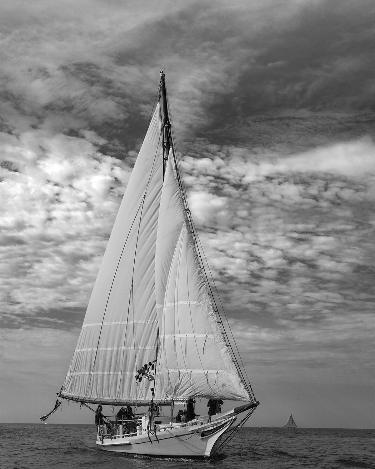 2023 Deal Island Skipjack Races - The Nathan of Dorchester Starboard Bow -- Digital Print
