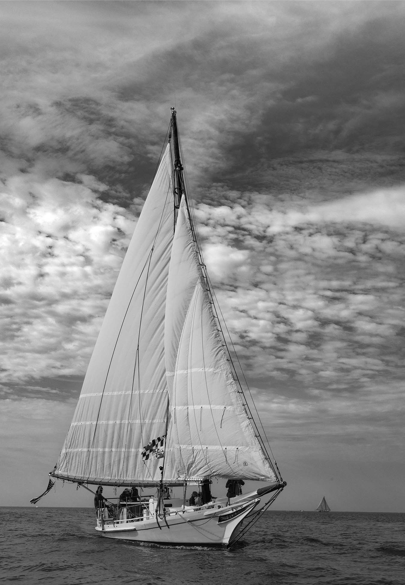 2023 Deal Island Skipjack Races - The Nathan of Dorchester Starboard Bow -- Digital Print